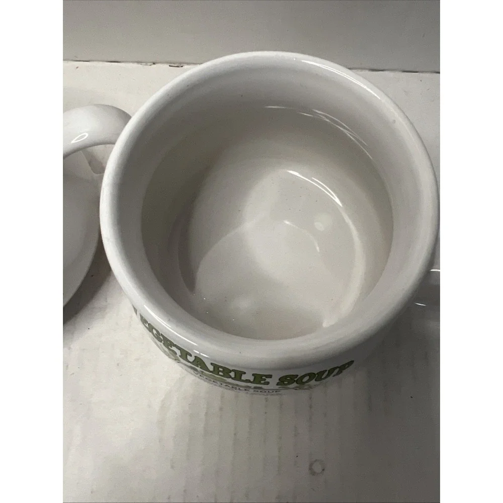 White Vegetable Soup Mug - Picture 3 of 4